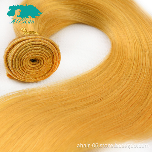 Virgin Yellow Human Hair, Human Hair Yellow Color, Yellow Remy Hair Extension